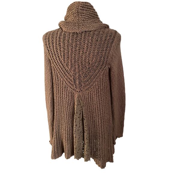 Anthropologie Knitted And Knotted
Brown Cardigan Cover up size Xs - Picture 4 of 10